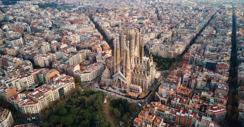 vista aerea de barcelona