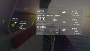 El tiempo en Las Palmas de Gran Canaria jueves 12 enero...