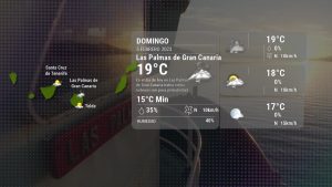 El tiempo en Las Palmas de Gran Canaria domingo 05 febrero...